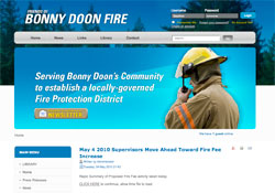 Friends of Bonny Doon Fire website