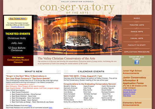 Valley Christian Schools Conservatory of the Arts
