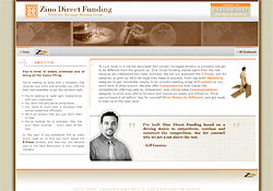 Zino Direct Funding promotional website